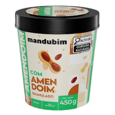 PASTA DE AMENDOIM GARNULADO 450G