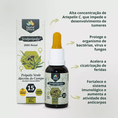 PROPOLIS VERDE 15% 30 ML ZERO ALCOOL